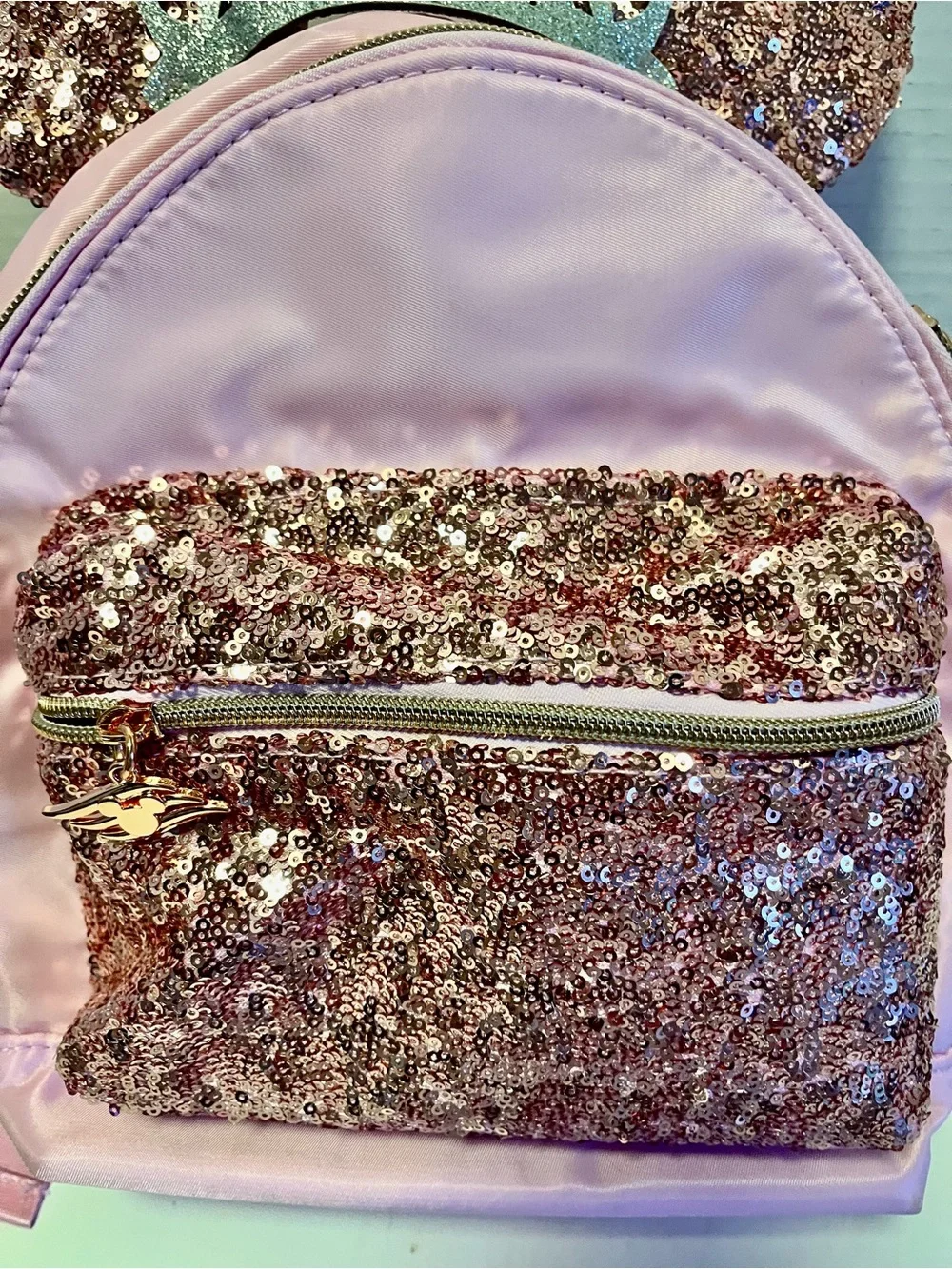 Disney Cruise Bibbidi Bobbidi Boutique Pink Sequin Backpack